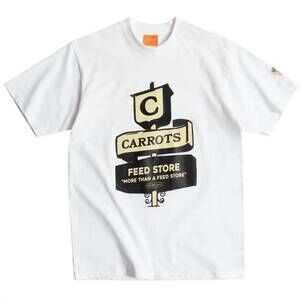 NEW CARROTS men's feed store tee in white